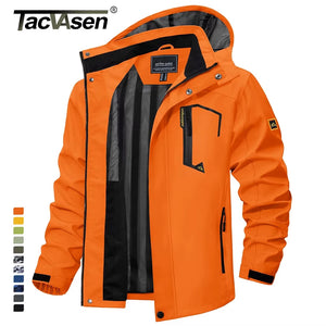 Lightweight waterproof fishing raincoat for men, featuring windproof design, breathable fabric, detachable hood, and multiple zippered pockets for fishing gear and outdoor essentials. Perfect for fishing, hiking, and all-weather adventures.