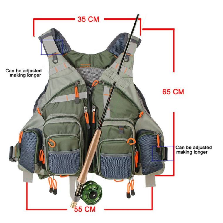 fishing vest rod holder Booms P04 Waist Holders For Belt Protable Polyester Booms Fishing Official ring on the back to attach a fishing net and a variety of attachment loops allow you to carry all your gear. Multipurpose Good for any type of angler.Such as fly fishing Fishing Vest with Pockets |