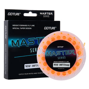 Goture MASTER Fly Fishing Line – premium weight-forward floating line with welded loops for smooth, long casts and enhanced loop stability; ideal fly fishing line for precision casting, control, and versatility in freshwater fishing.