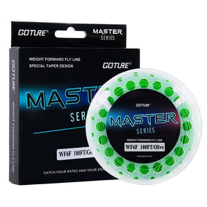 Goture MASTER Fly Fishing Line – premium weight-forward floating line with welded loops for smooth, long casts and enhanced loop stability; ideal fly fishing line for precision casting, control, and versatility in freshwater fishing.