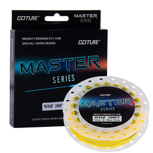 Goture MASTER Fly Fishing Line – premium weight-forward floating line with welded loops for smooth, long casts and enhanced loop stability; ideal fly fishing line for precision casting, control, and versatility in freshwater fishing.