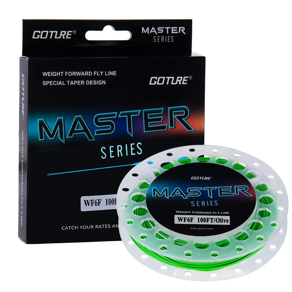 Goture MASTER Fly Fishing Line – premium weight-forward floating line with welded loops for smooth, long casts and enhanced loop stability; ideal fly fishing line for precision casting, control, and versatility in freshwater fishing.