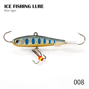 Hunthouse Ice Fishing Lures - Premium winter jigging lures for bass, pike, and perch with vibration action, available in 50mm, 65mm, and 75mm sizes. Perfect for ice fishing in lakes, rivers, and reservoirs.