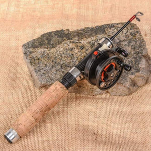 🎣 Dolity Mini Telescopic Ice Fishing Rod and Reel – Compact, Lightweig – Deep Blue Fishing Supplies