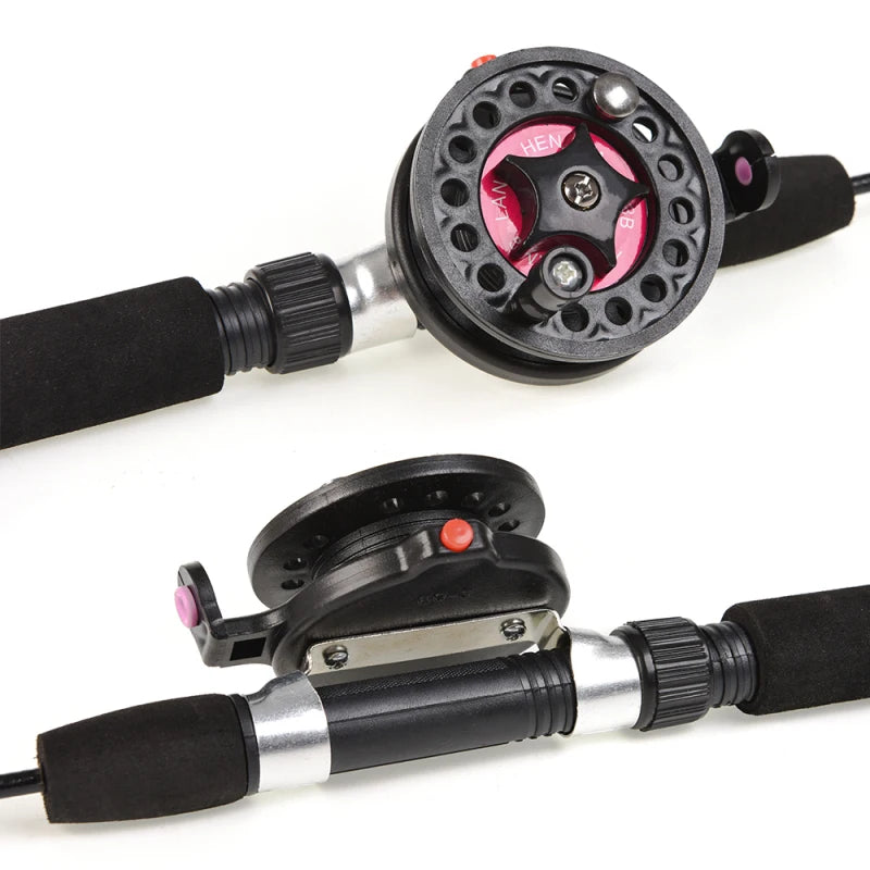 best ice fishing rod and reel combo 2014 π£ VKTECH Ice Fishing Rod with Reel Combo β Compact, Durable & Winter-R β Deep Blue Fishing Supplies