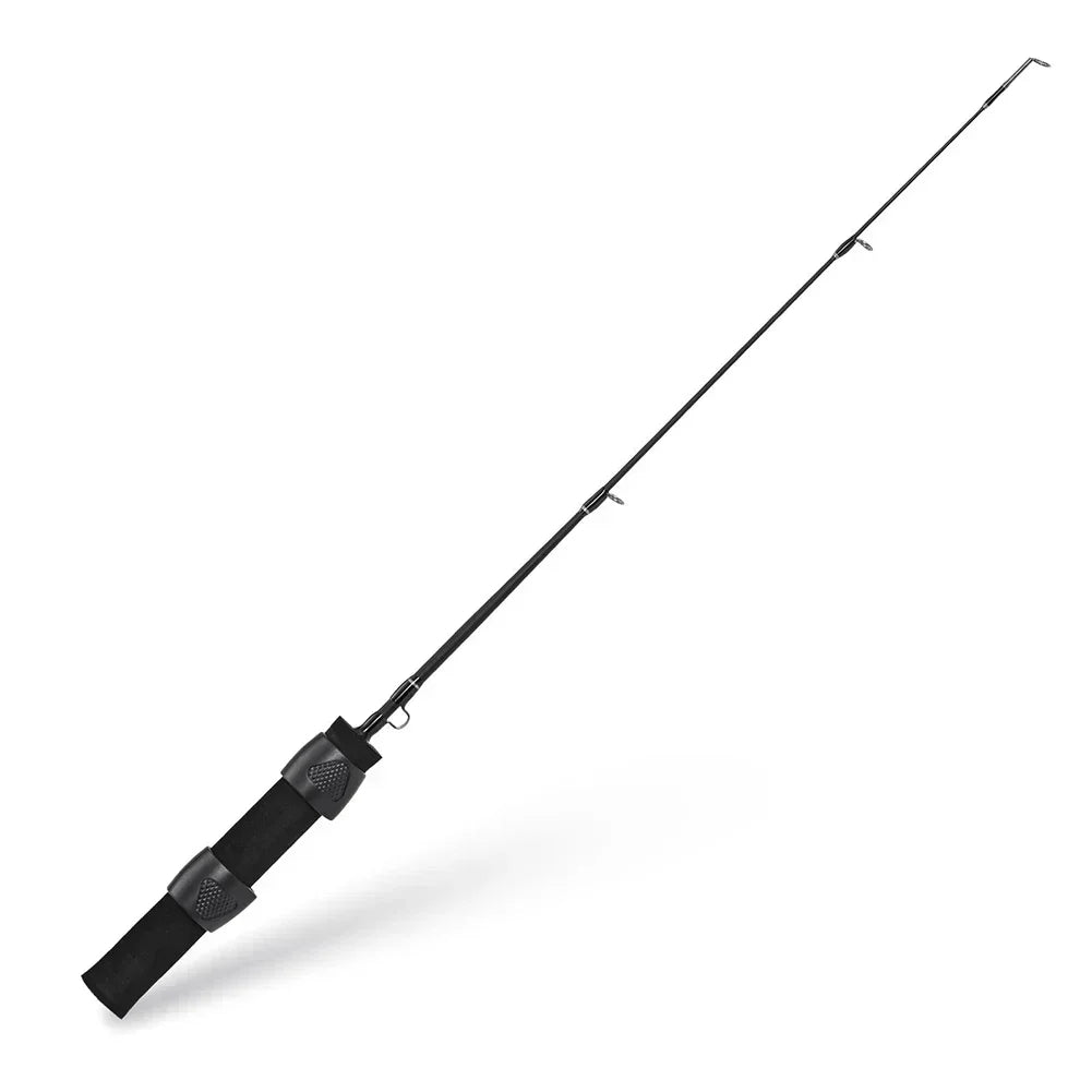 Ultralight ice fishing rod with reel, 51cm, perfect for winter fishing adventures. Portable, durable, and multifunctional, ideal for catching fish of all sizes during ice fishing, stream fishing, or boat fishing. Compact enough to fit in backpacks, making it a great choice for outdoor travel and family fishing activities.