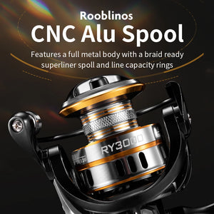 🎣 ROOBLINOS RY Spinning Reel – Ultra-Smooth, High-Speed, & Built for E – Deep Blue Fishing Supplies 🎣 ROOBLINOS RY Spinning Reel – Ultra-Smooth, High-Speed, & Built for E – Deep Blue Fishing Supplies