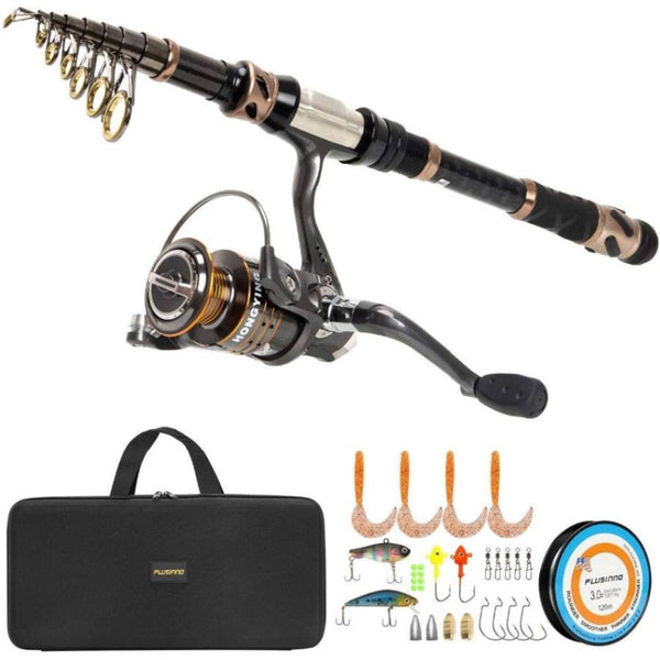 eau claire telescopic fishing rod Anglers can be ready to fish anywhere and anytime with the Eagle Claw telescopic Pack 1 8 2 4m 5
