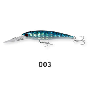 NOEBY Trolling Lures – High-Performance Floating and Slow-Sinking Minnows for Sea Bass, Tuna, and Saltwater Fishing | Features include a massive diving lip for deep water trolling, 3D lifelike eyes, internal holographic foil for maximum attraction, and 3X-strength treble hooks for secure catch. Perfect for offshore trolling, coastal fishing, and use with trolling motors to target predatory fish at various depths.