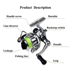 1M Mini Pocket Pen Rod + Reel Set - Deep Blue Fishing Supplies