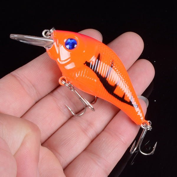 1pcs Minnow Lures with Treble Hooks - Deep Blue Fishing Supplies