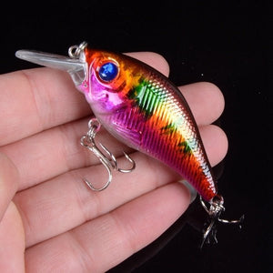 1pcs Minnow Lures with Treble Hooks - Deep Blue Fishing Supplies