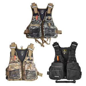 Adjustable Multi-Pocket PFD Fishing Vest – Lightweight, Water-Resistant Vest with Breathable Mesh Lining, EPE Foam Buoyancy, and Durable Ripstop Polyester Shell. Ideal for fly fishing, river fishing, and lake fishing, offering organized storage for flies, hooks, lures, and essential gear. Perfect for anglers seeking comfort, mobility, and long-lasting durability.