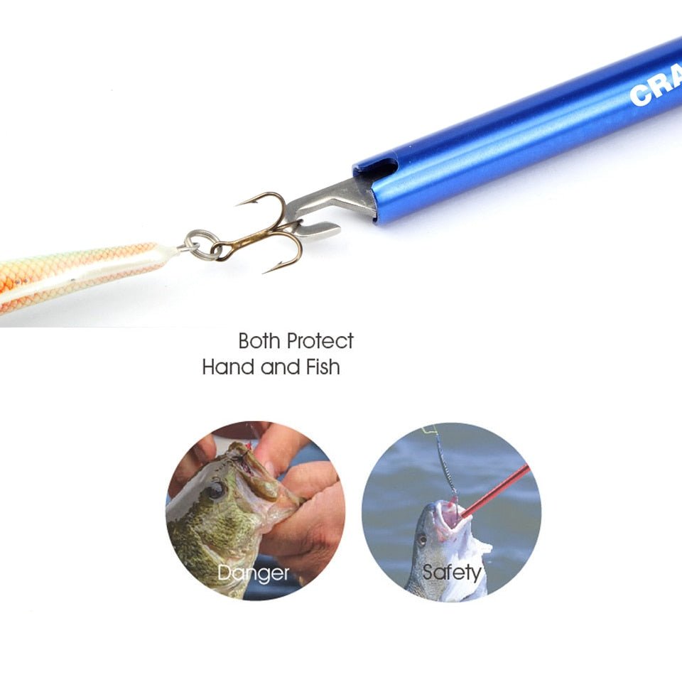 CrazyShark Aluminum Hook Remover - Deep Blue Fishing Supplies