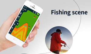 Fish Finder Portable Wireless Sonar With Fish Attracting Lamp - Deep Blue Fishing Supplies
