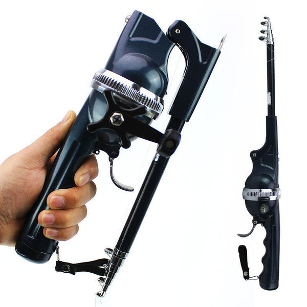 🎣 Folding Fishing Rod with Built-In Reel – Perfect for Kids Adults Alike!