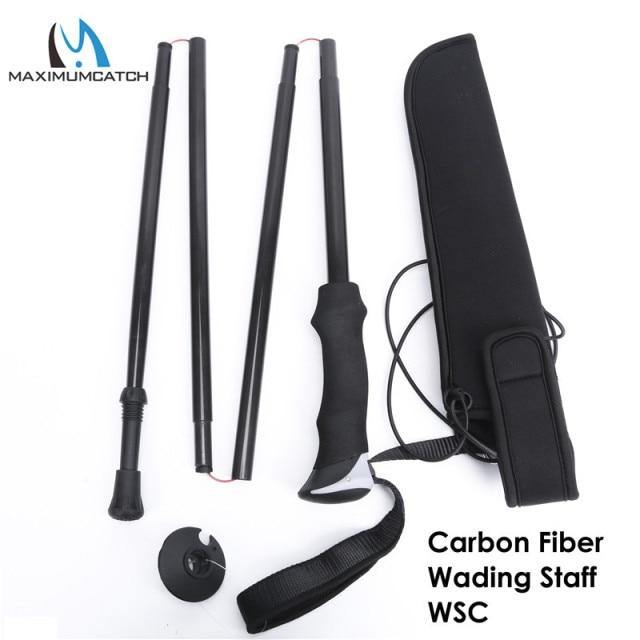 Folding Wading Staff with Neoprene Pouch Fly Fishing Wading Stick - Deep Blue Fishing Supplies