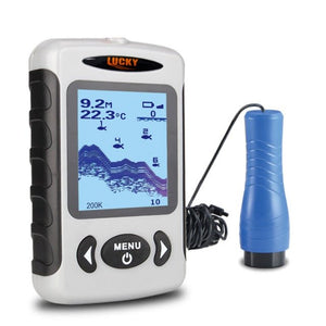 LUCKY Portable Wired Fish Finder With Dual Sonar Frequency For Ice Fishing - Deep Blue Fishing Supplies
