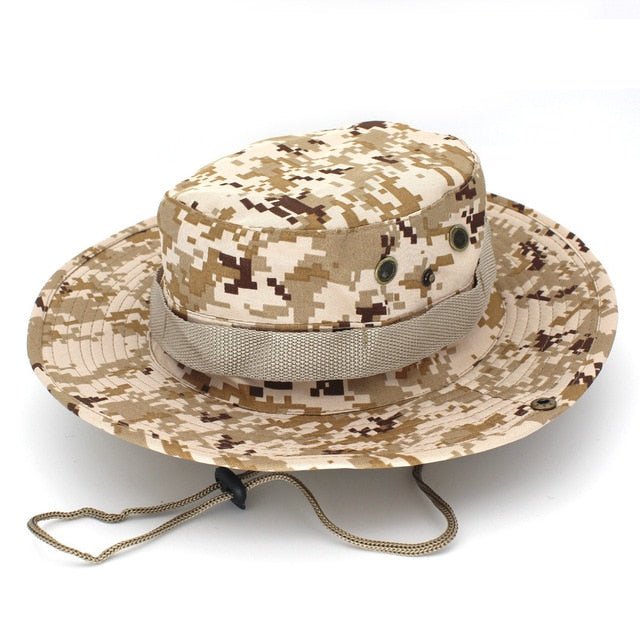 Outdoor Sun Hat Military Style for Fishing & Hunting - Deep Blue Fishing Supplies