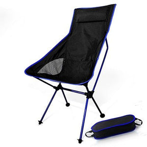Portable High Back Fishing Chair - Deep Blue Fishing Supplies